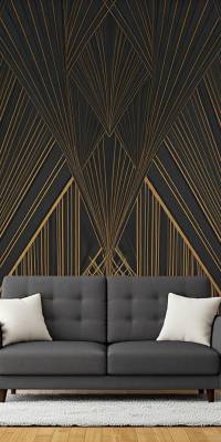 Black Art Deco Wallpaper thumbnail