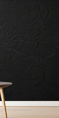 Black Floral Wallpapers Peel And Stick thumbnail