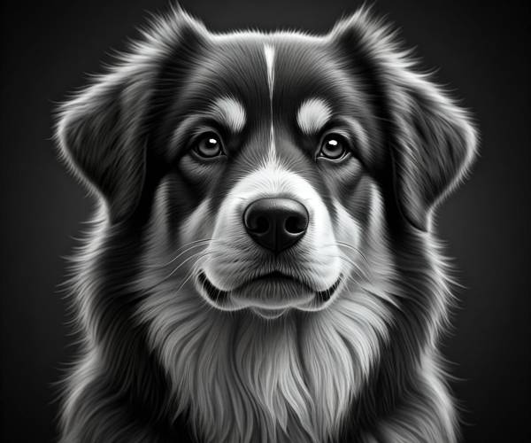 Black And White Dog Wallpapers