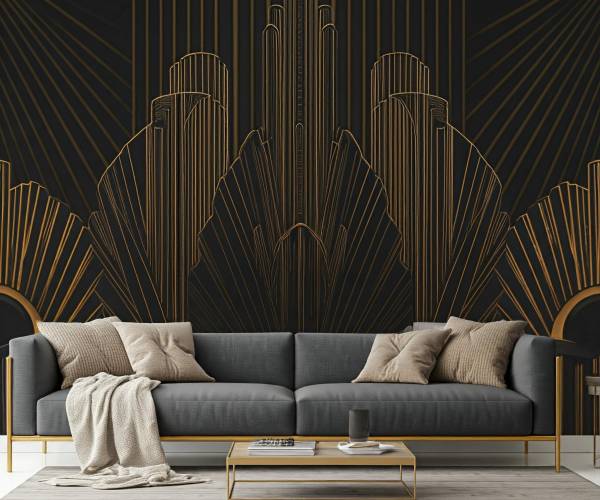 Black Art Deco Wallpapers