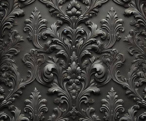 Black Damask Wallpaper