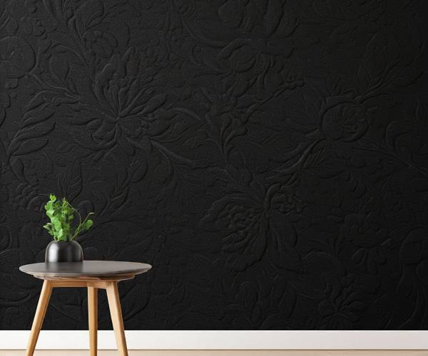 Black Floral Wallpapers Peel And Stick