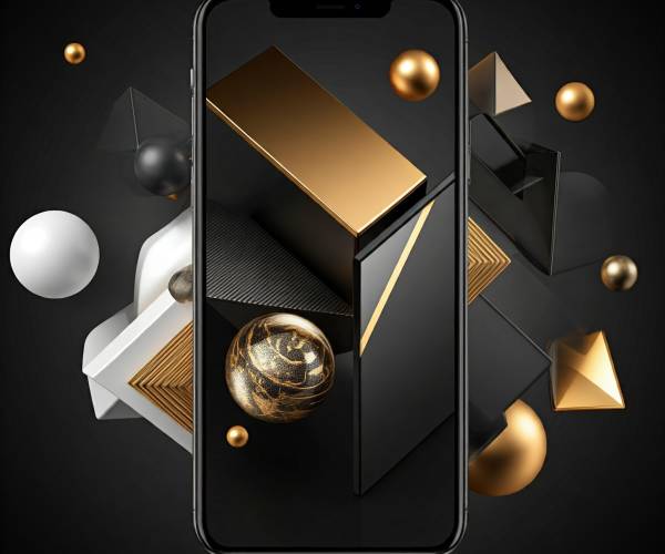 Black White Gold Wallpapers