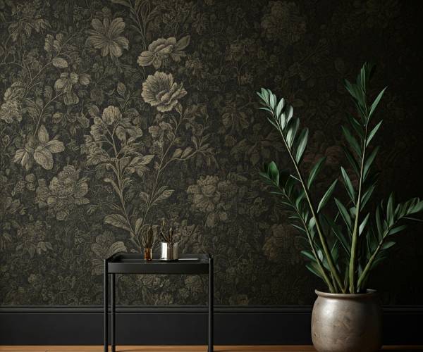 Dark Floral Wallpaper