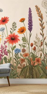 Floral Wall Mural thumbnail