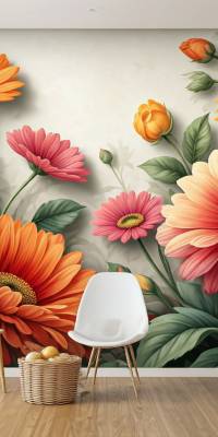 Flower Wall Mural thumbnail