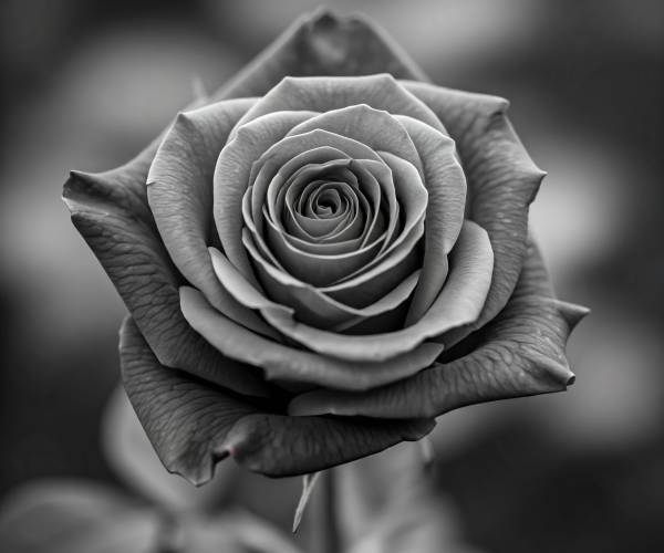 Black And White Rose Wallpaper