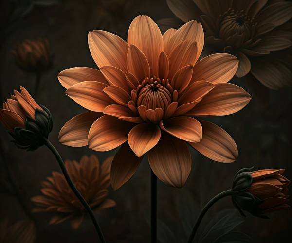 Dark Flower Wallpaper