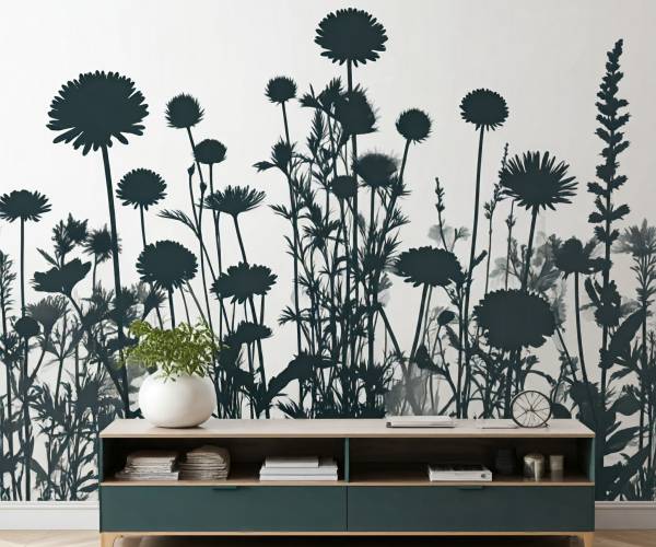 Flower Mural Wallpaper