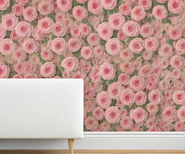 Large Floral Wallpaper