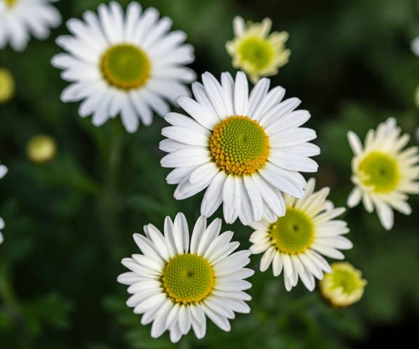 White Green Flower Wallpaper