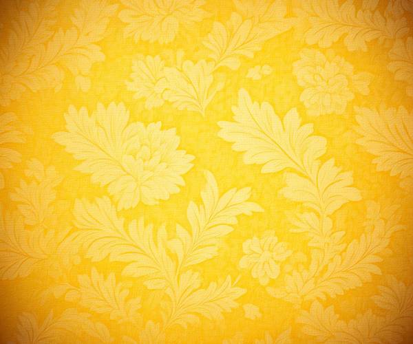 Yellow Floral Wallpaper