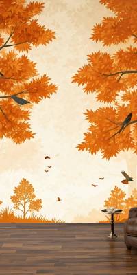 Brown Leaf Nature Wallpaper thumbnail