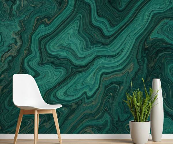 Emerald Green Marble Wallpaper